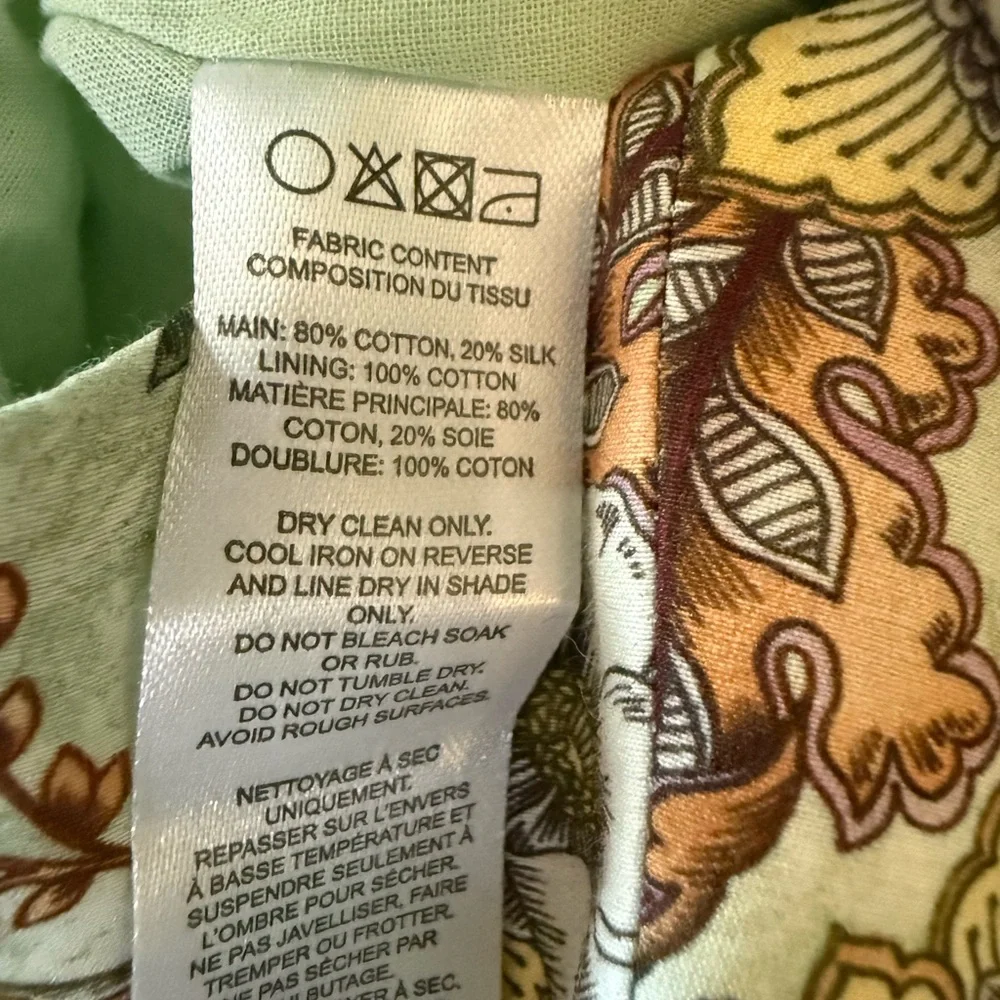 💗Aqua Blu Floral Silk Blend Lotus Drop Waist Maxi Dress Sundress Small - Picture 10 of 14